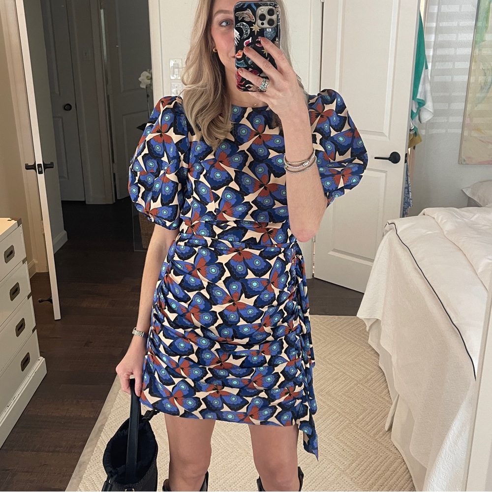 Rhode Pia Butterfly Print Dress sz 6